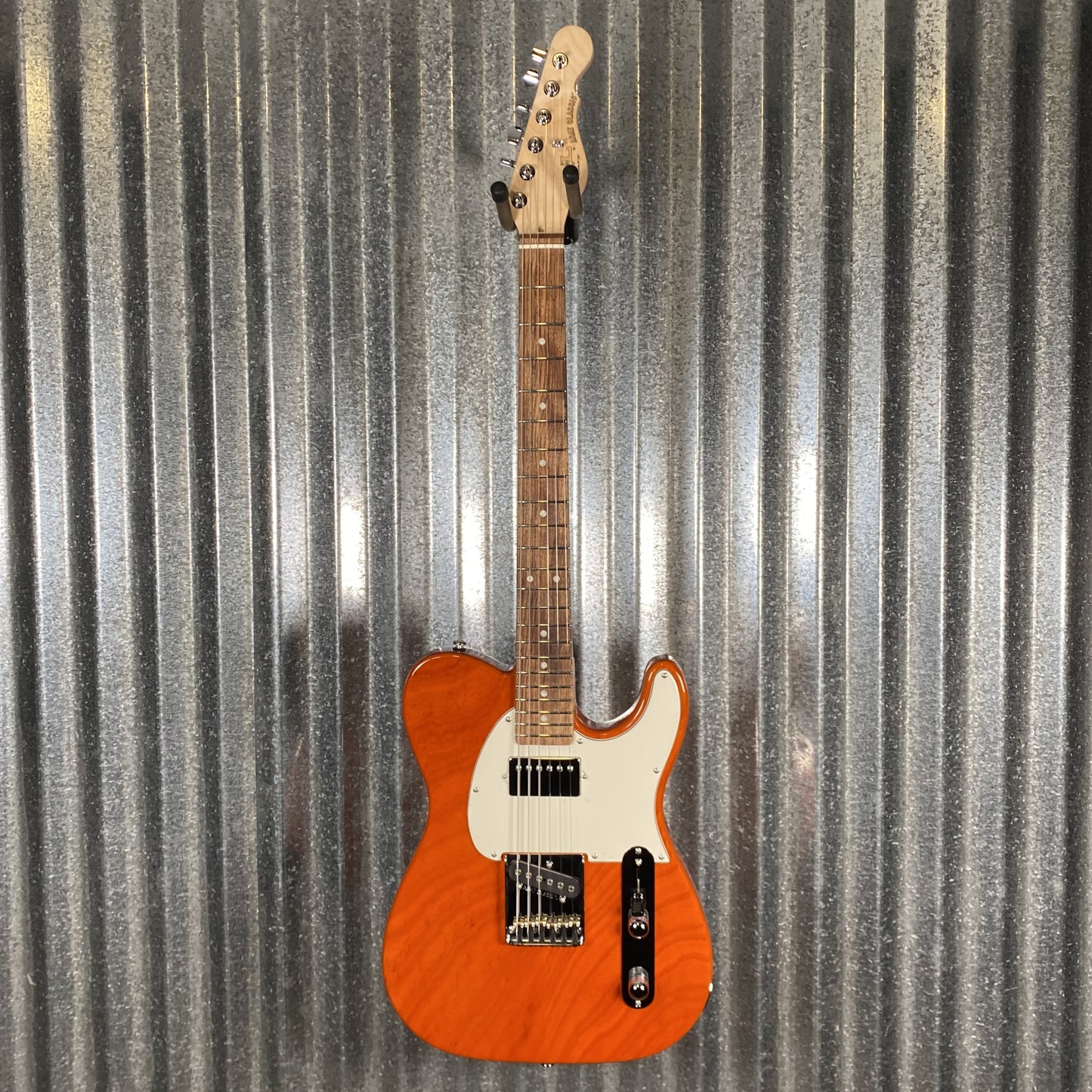 G&L USA Fullerton Deluxe ASAT Classic Bluesboy Clear Orange Guitar & Bag #8195