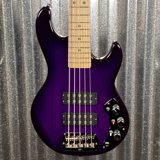 G&L USA CLF L-2500 S750 Purpleburst 5 String Bass & Bag S-750 L-2500 #6073