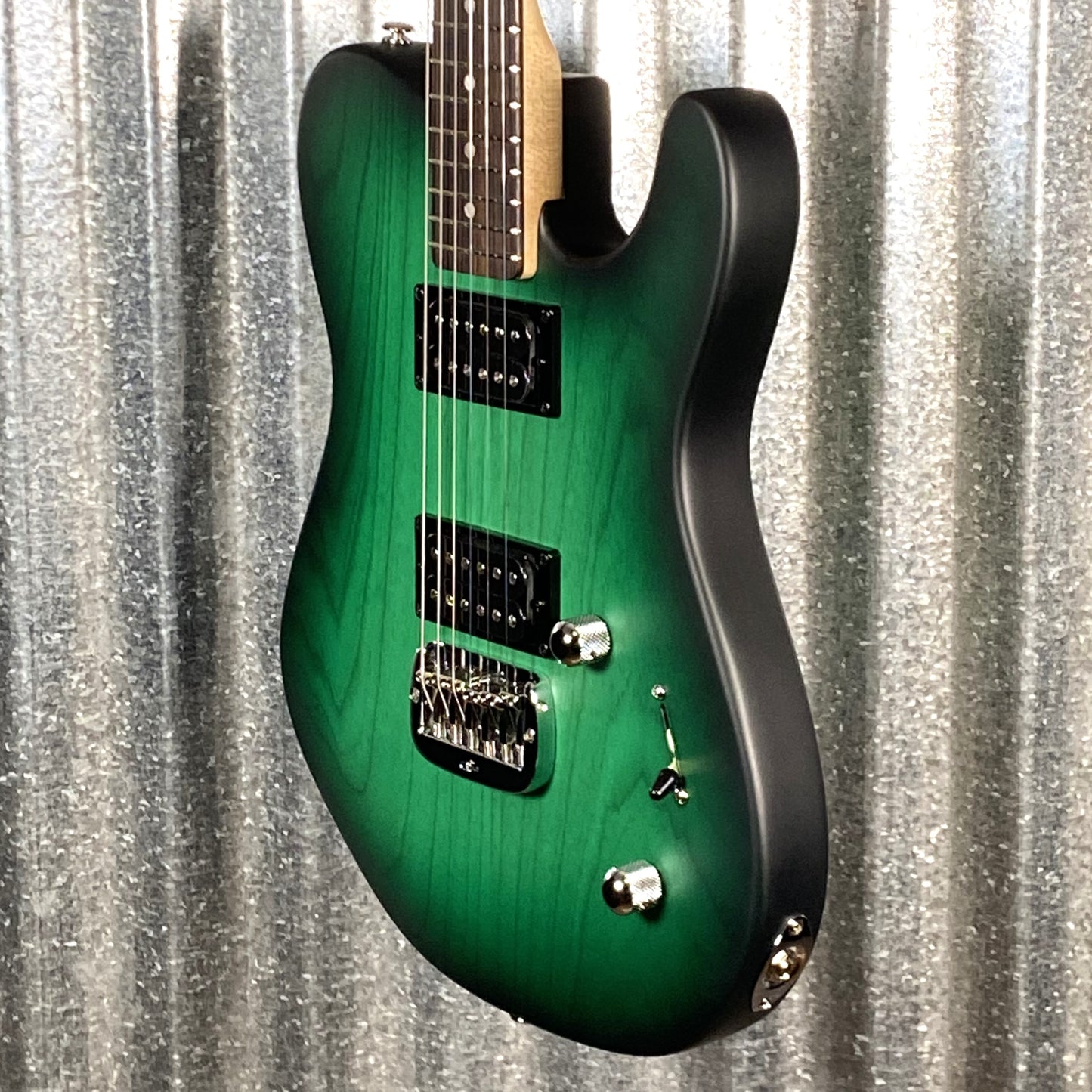 G&L USA ASAT HH RMC Green Burst Frost Top Guitar & Bag #7015
