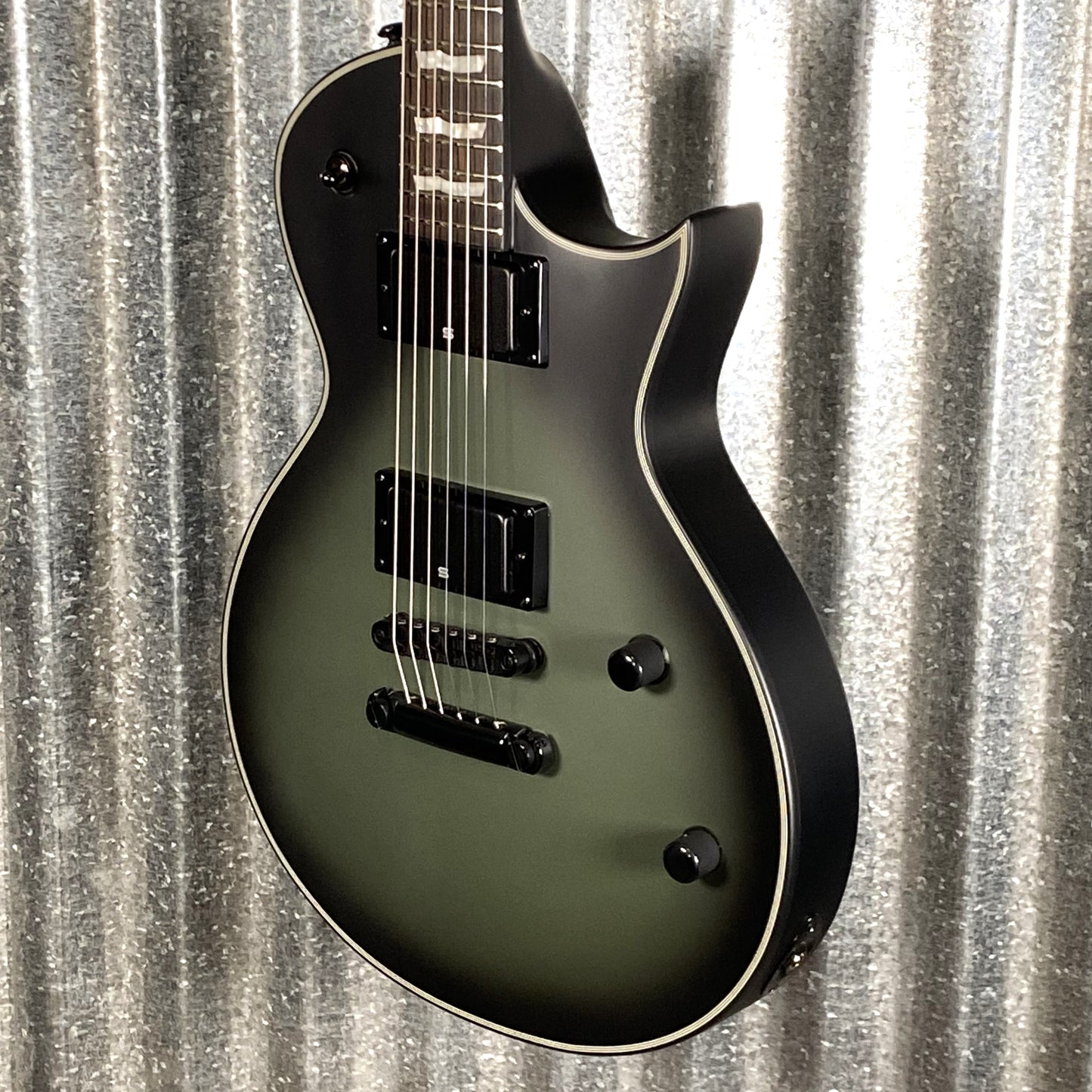 ESP LTD BK-600 Bill Kelliher Military Green Sunburst Satin Seymour Duncan Guitar & Case #1029 Used