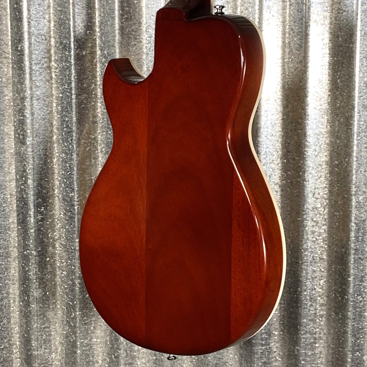 Reverend Limited Edition Roundhouse Semi Hollow Body Archtop Vintage Clear Natural Guitar & Case