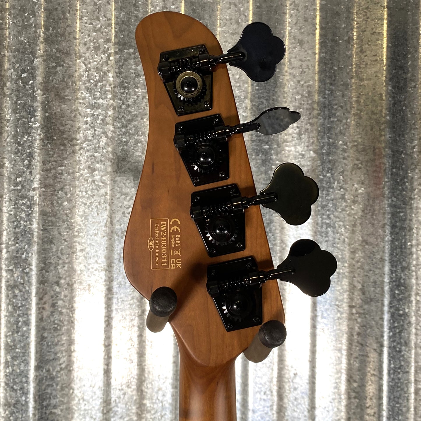 Schecter J-4 Exotic Zebrawood Faded Vintage Sunburst 4 String Jazz Bass #0311