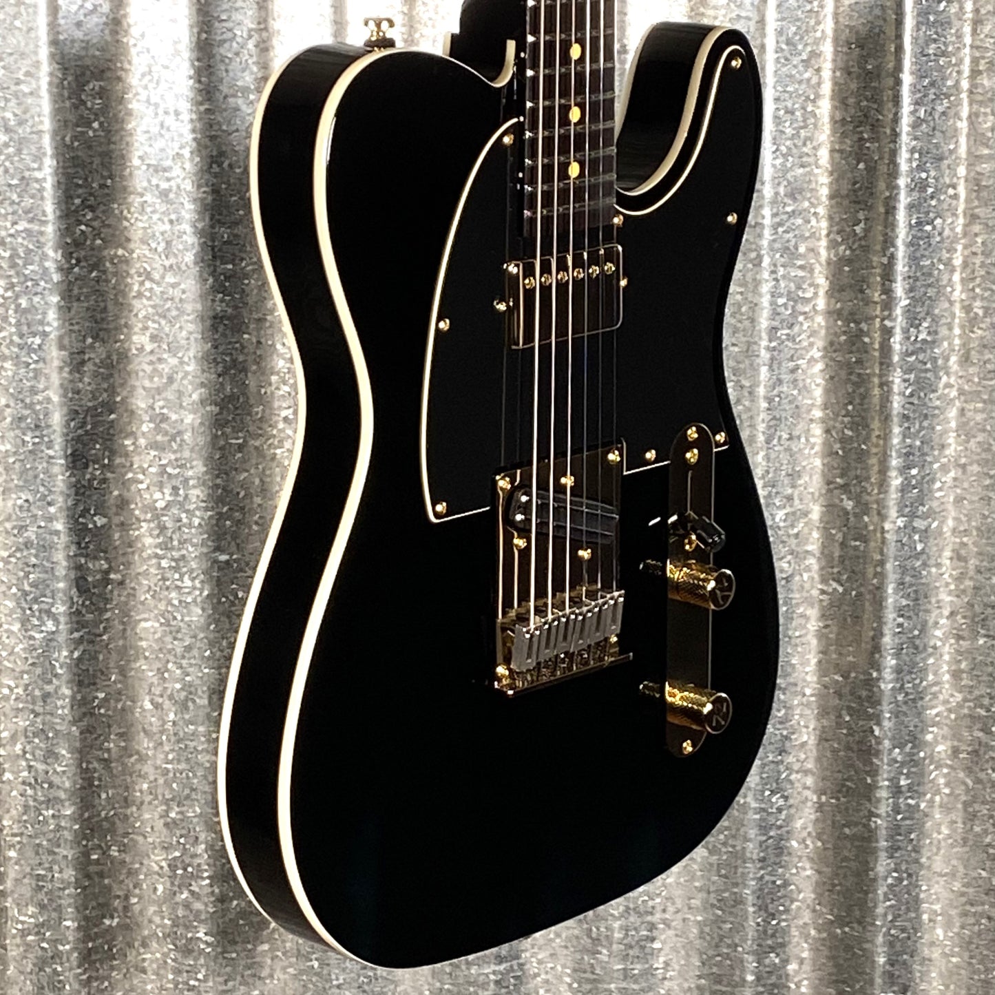 Reverend Pete Anderson Eastsider T Limited Run Gloss Black Guitar & Gator Bag Blem #32