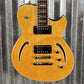 Reverend Limited Edition Roundhouse Semi Hollow Body Archtop Vintage Clear Natural Guitar Blem #10