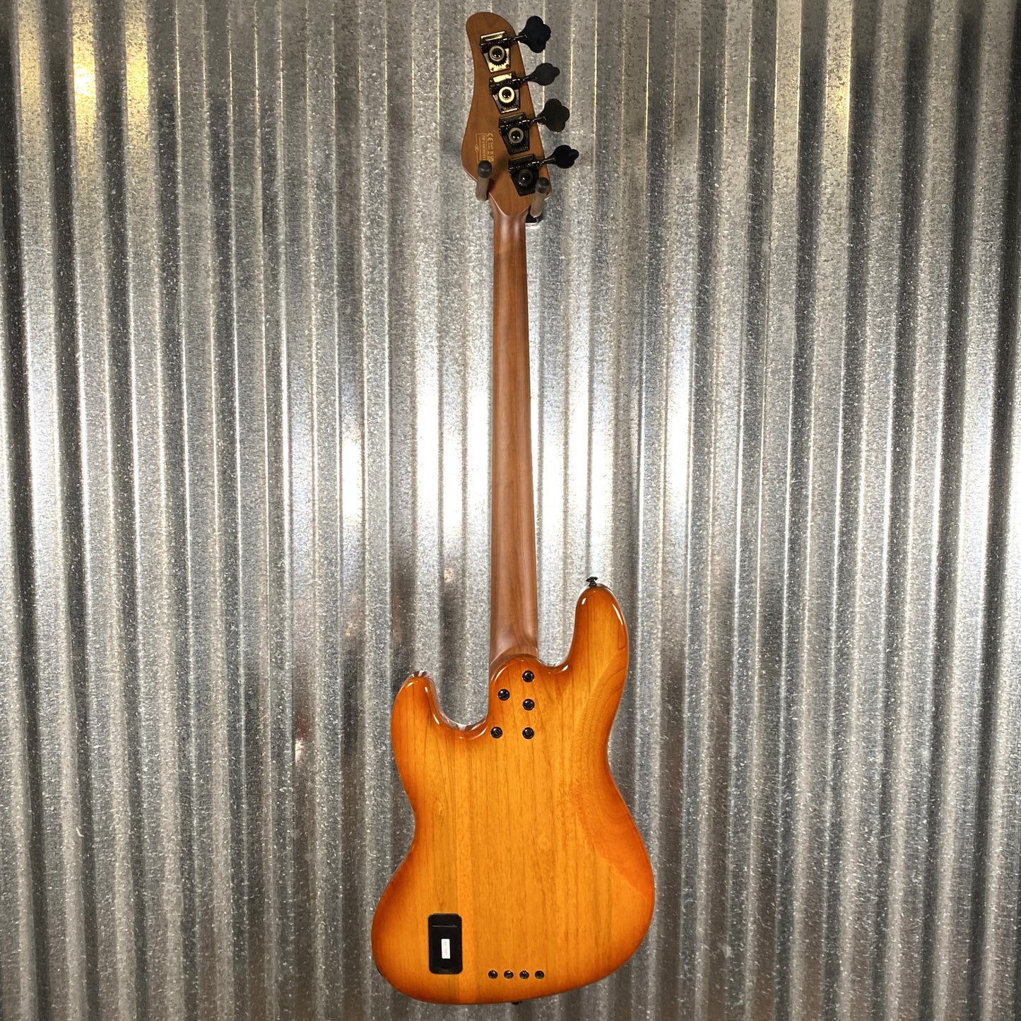 Schecter J-4 Exotic Zebrawood Faded Vintage Sunburst 4 String Jazz Bass #0311