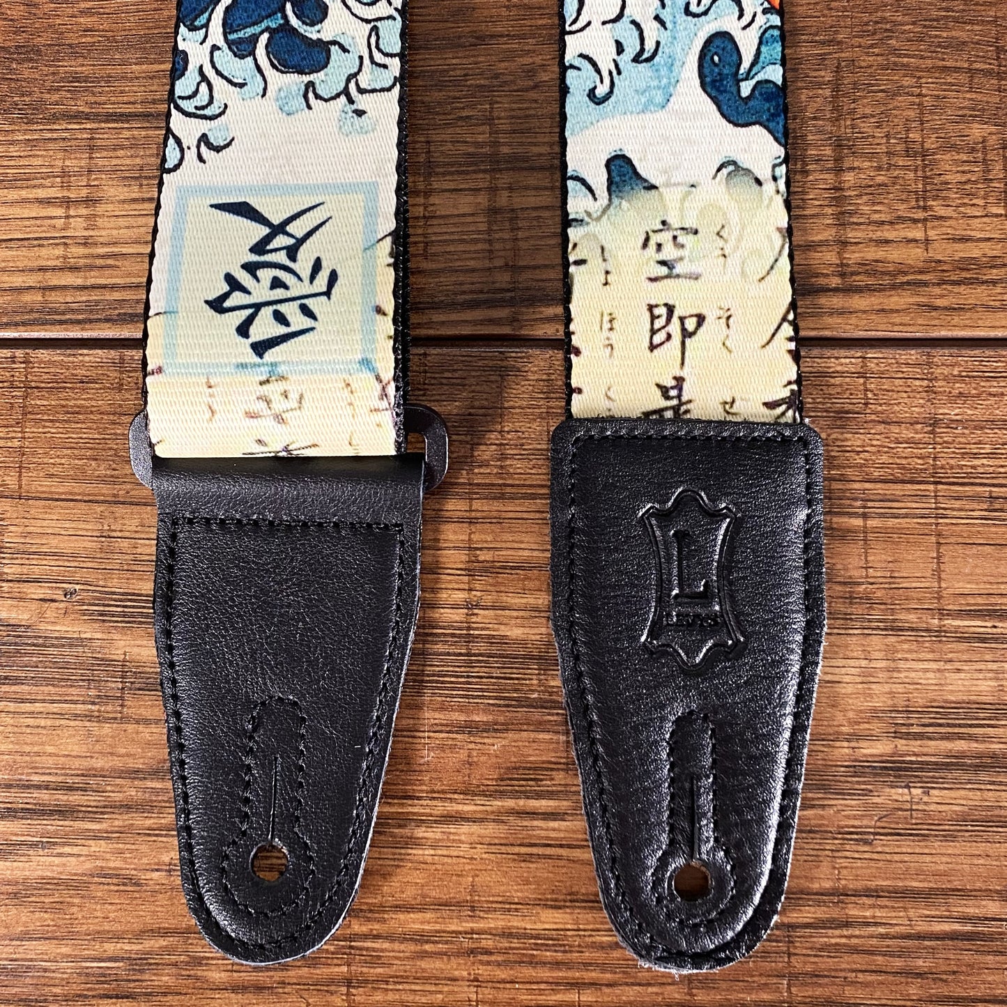 Levy's MPD2-016 2" Polyester Guitar Bass Strap Koi Waves