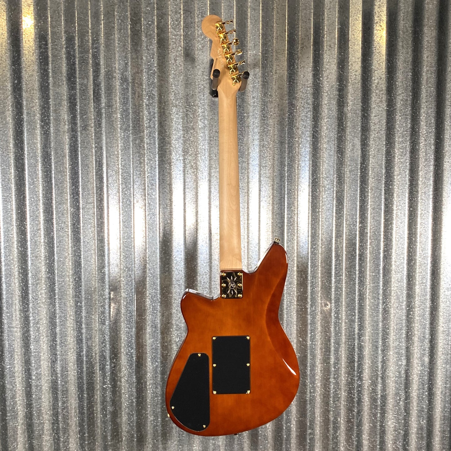Reverend Kingbolt RA FM Coffee Burst Flame Floyd Rose Guitar #64379 Blem