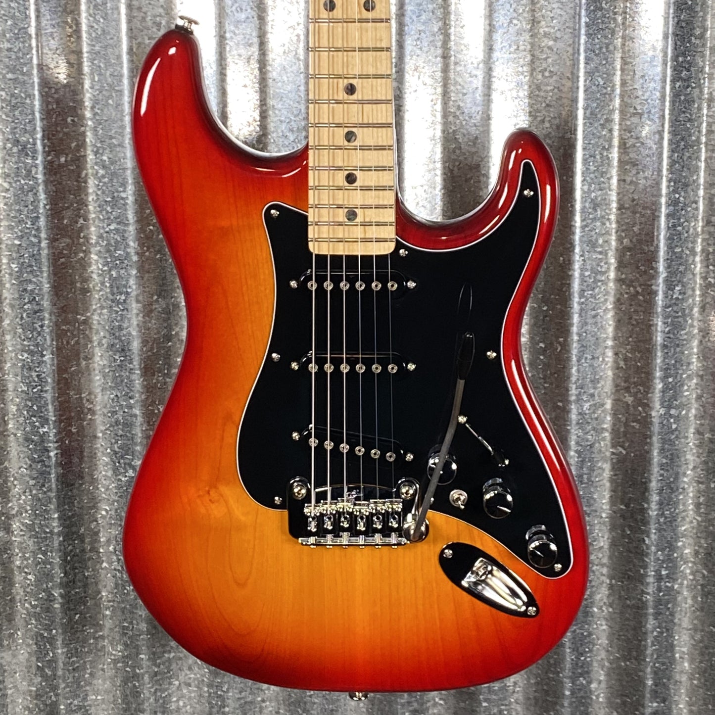 G&L USA CLF Research S-500 Cherryburst Guitar & Bag #9194 Used