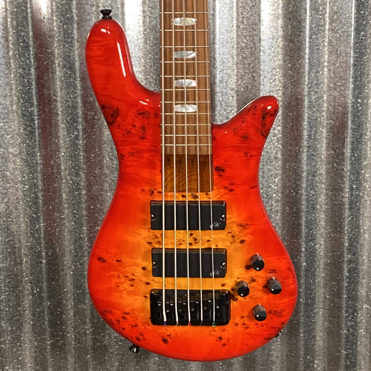 Spector Eurobolt 5 String Bass Inferno Red EUROBOLT5INRD & Bag #0781