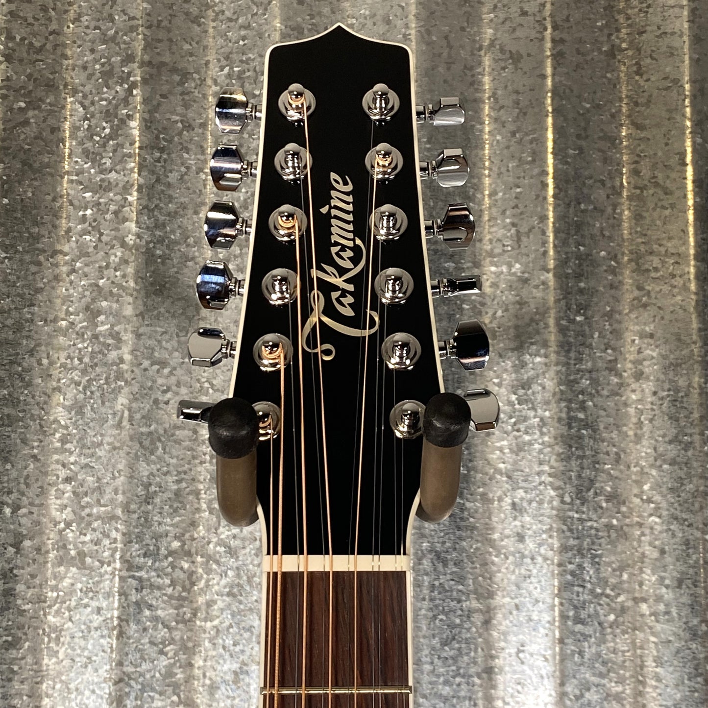 Takamine EF381SC Cutaway 12 String Acoustic Electric Guitar Black & Case Japan #0359
