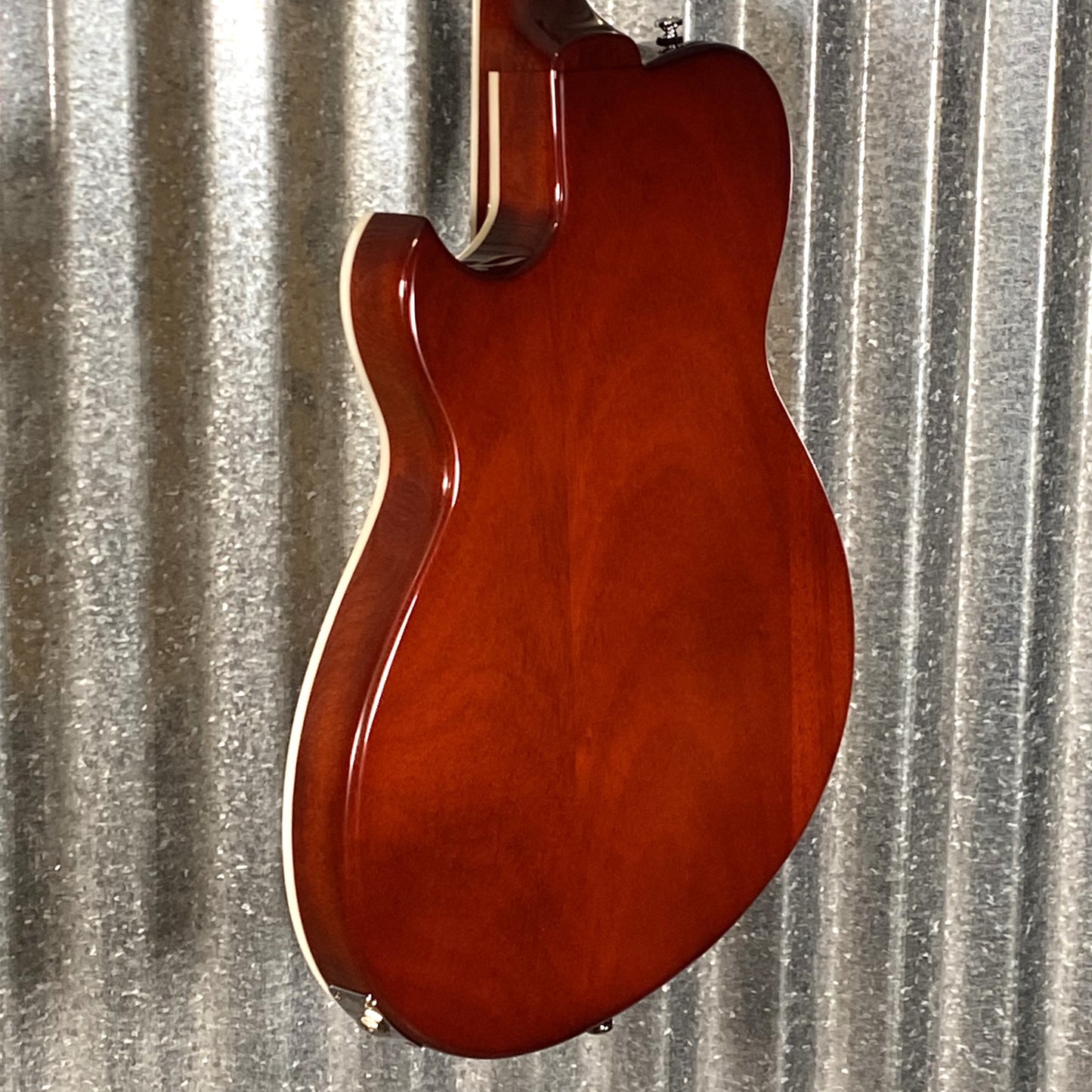 Reverend Limited Edition Roundhouse Semi Hollow Body Archtop Vintage Clear Natural Guitar & Case