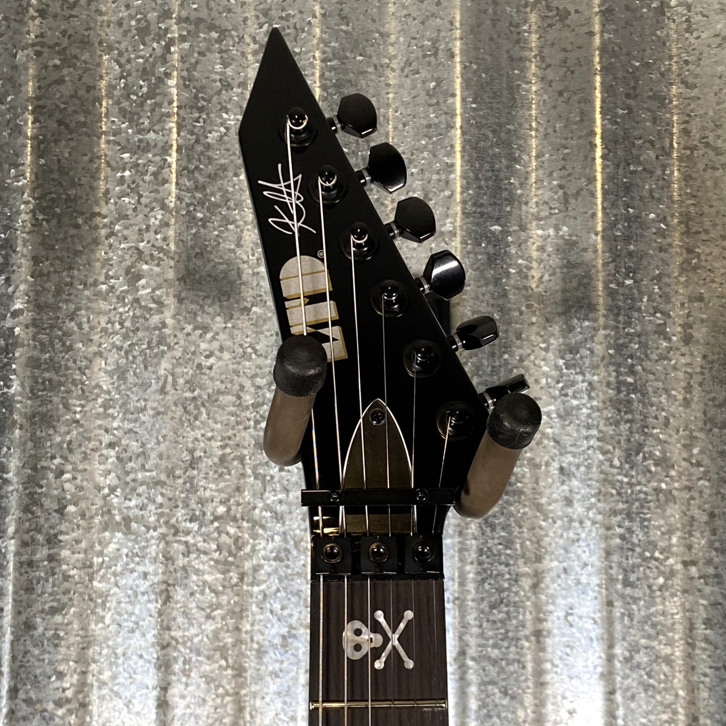 ESP LTD KH-602 Kirk Hammett EMG Black Guitar & Case LKH602 #1373 Used