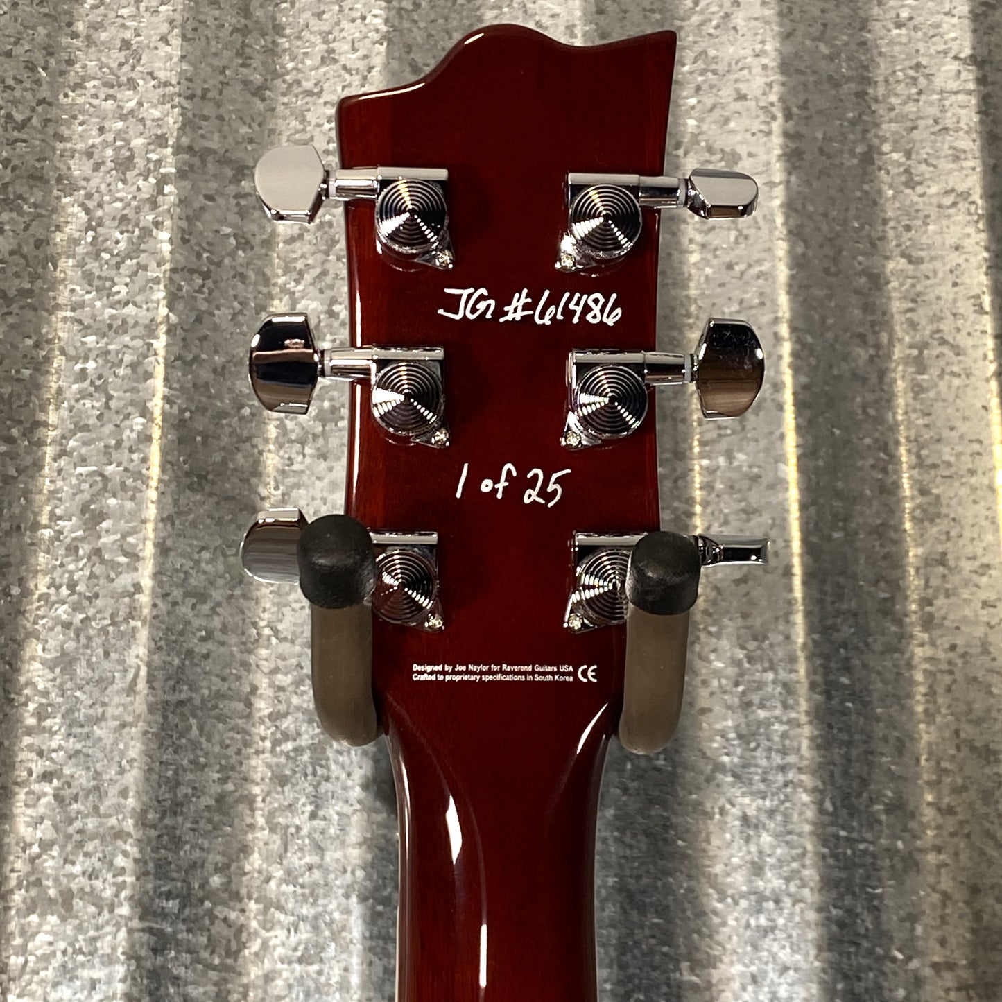 Reverend Limited Edition Manta Ray Semi Hollow Body Archtop Vintage Clear Natural Guitar & Case