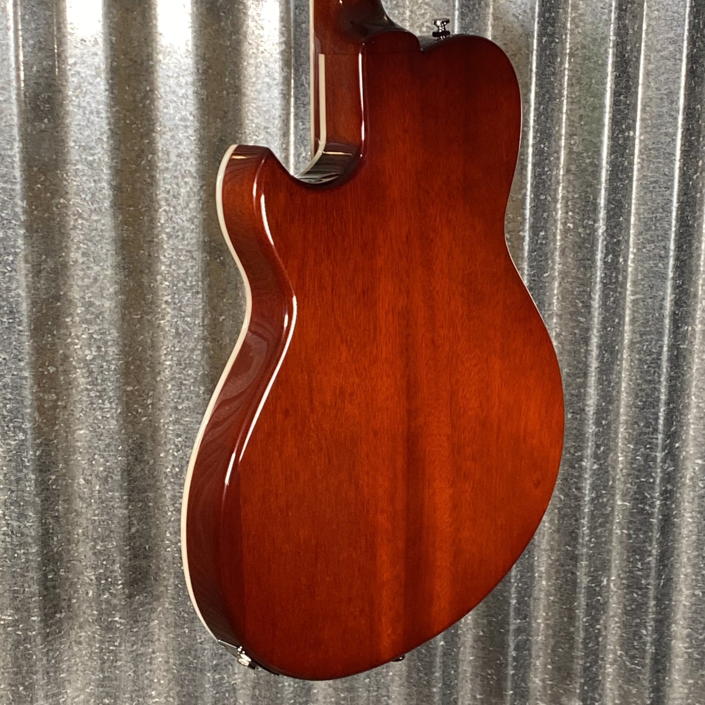 Reverend Limited Edition Roundhouse Semi Hollow Body Archtop Vintage Clear Natural Guitar Blem #11
