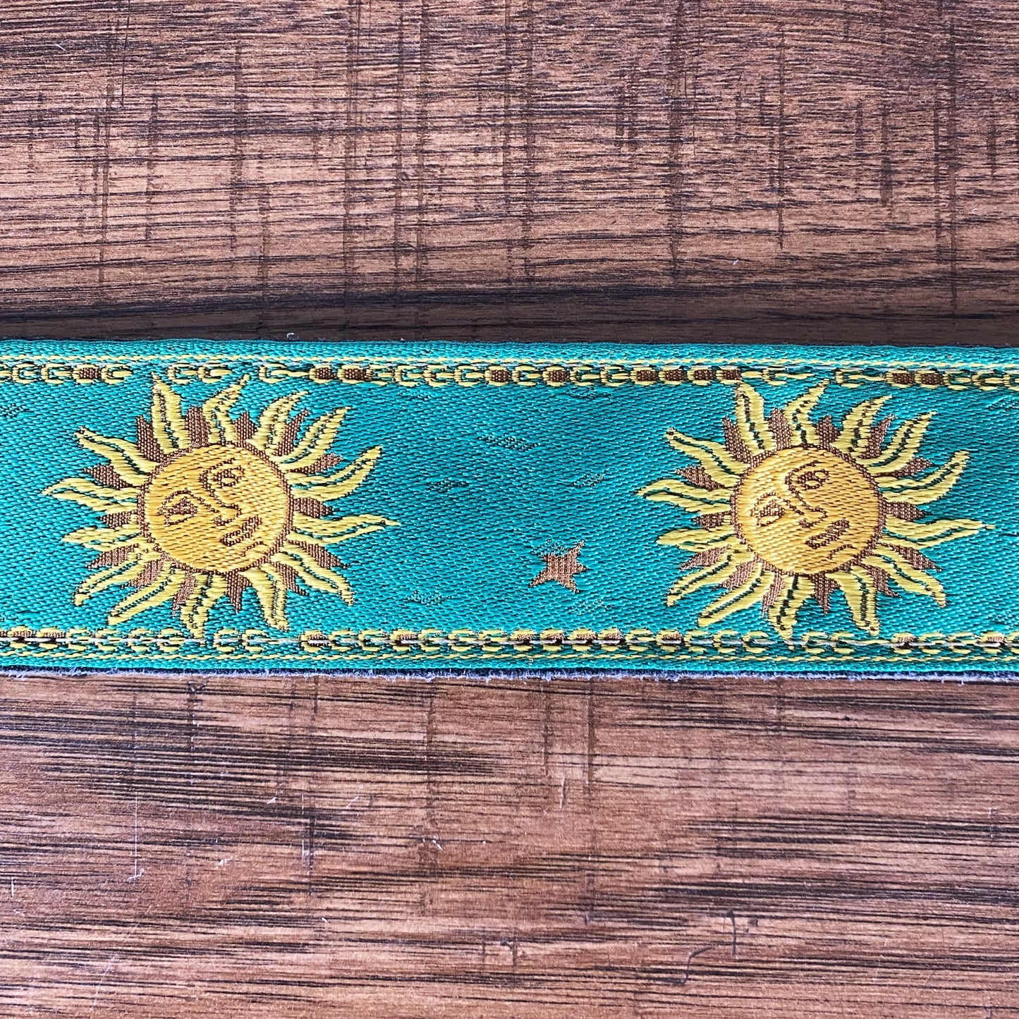 Levy's MPJG-SUN-GRN 2" Jacquard Weave Guitar Bass Strap Green Sun