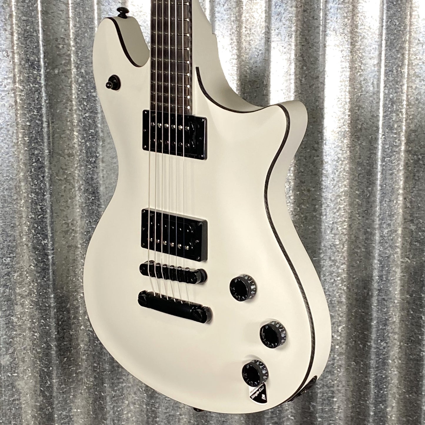 Schecter Jerry Horton Tempest Papa Roach Satin White Guitar #0687