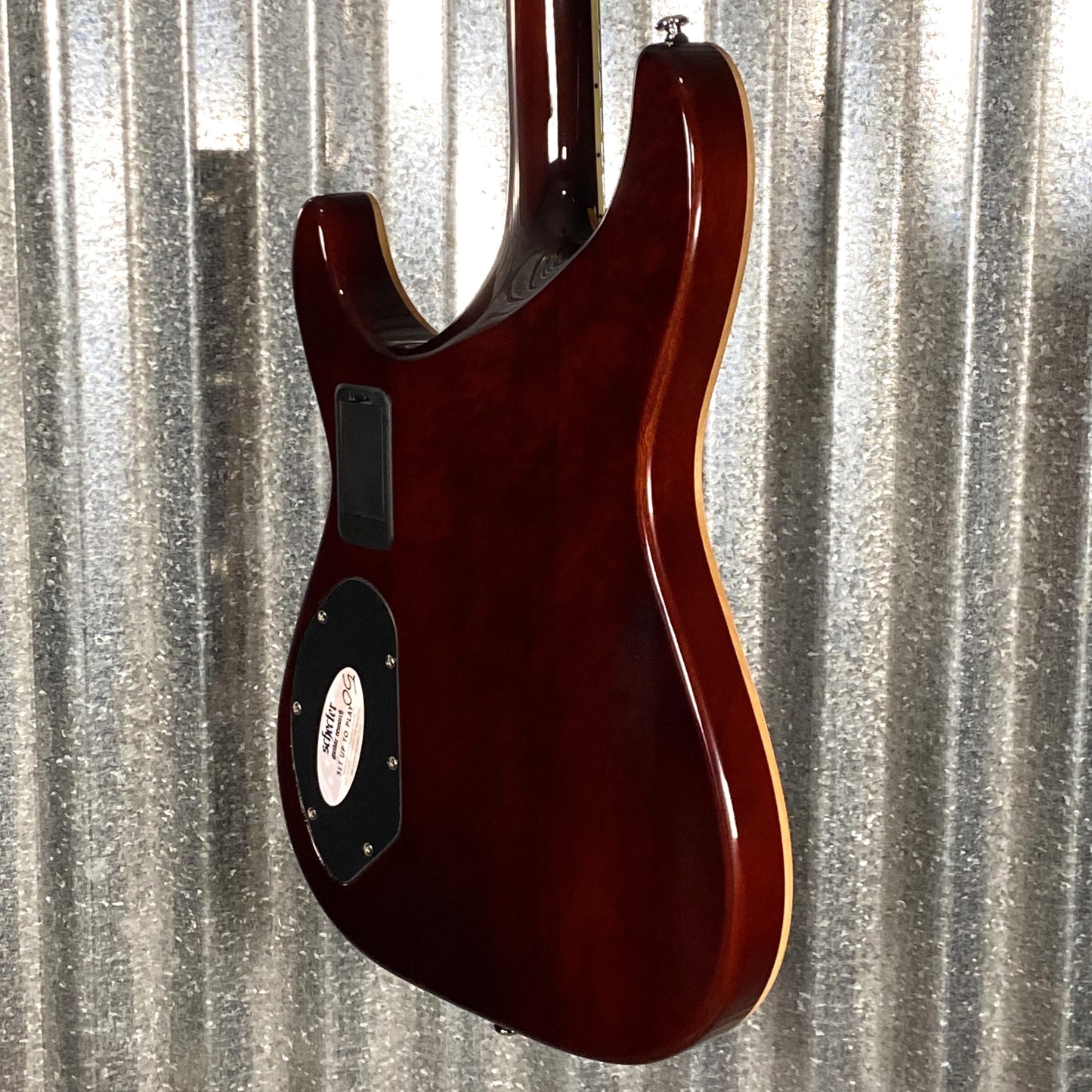 Schecter C1 E/A Classic Piezo Cat's Eye Flame Guitar #0383