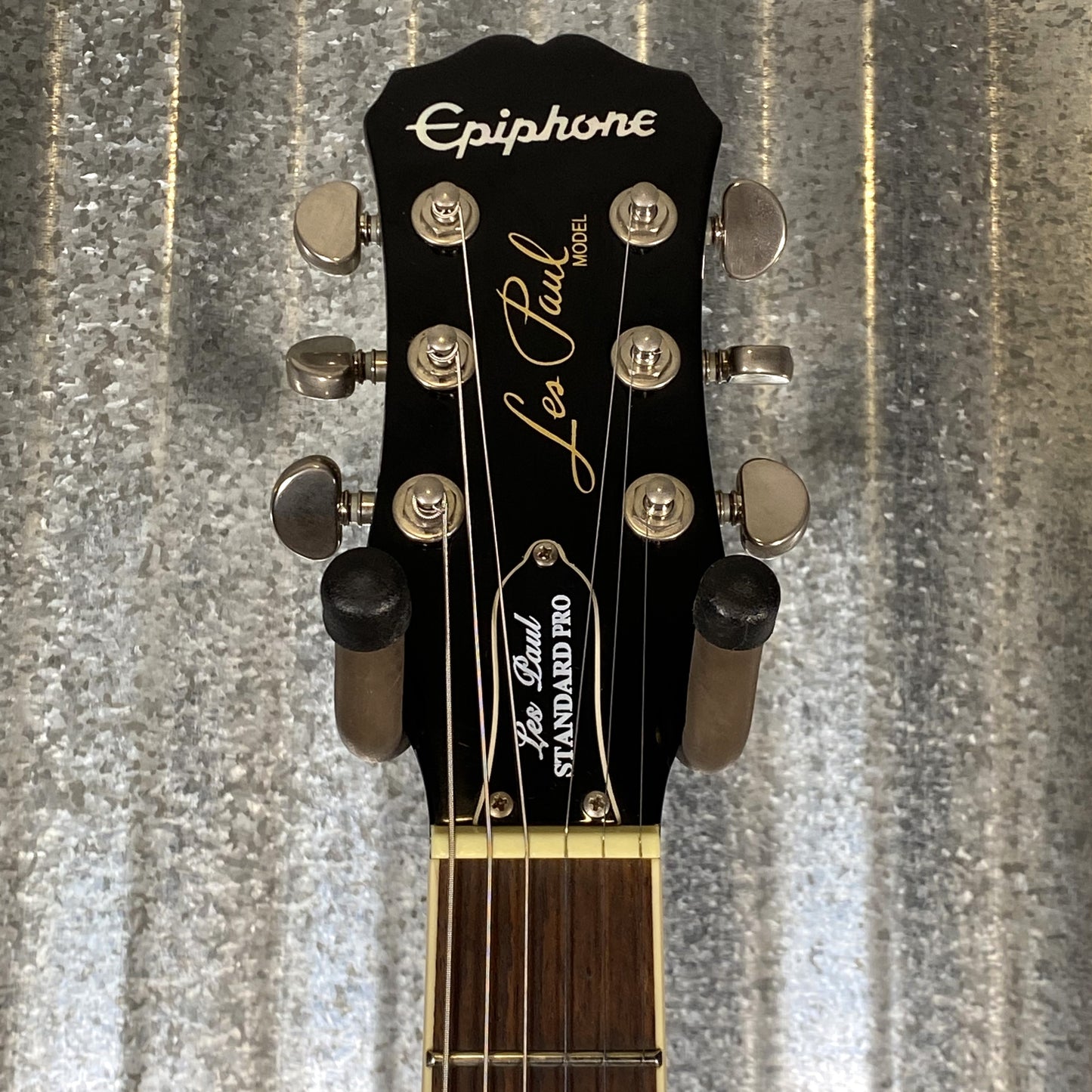 Epiphone Les Paul Standard Pro Plus Top Flame Trans Blue Guitar & Case #2135 Used