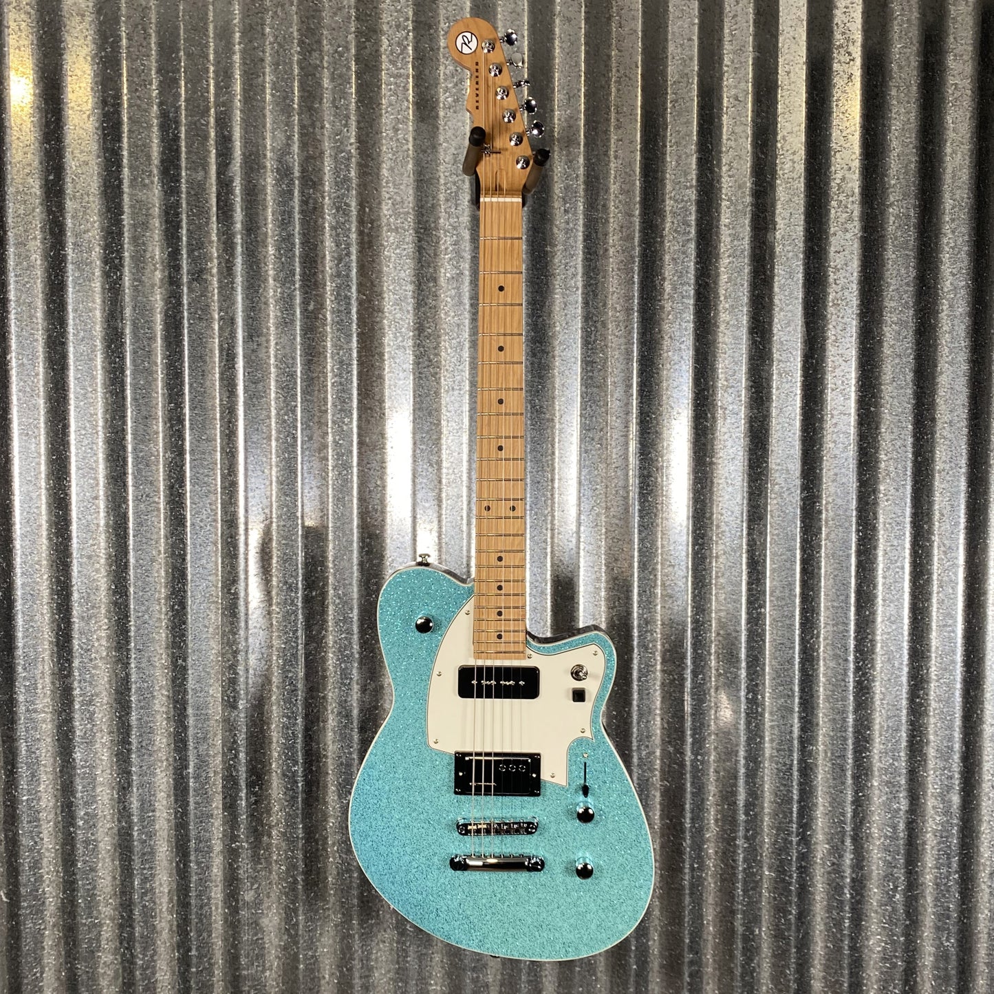 Reverend Chris Freeman Turquoise Sparkle Guitar #61336