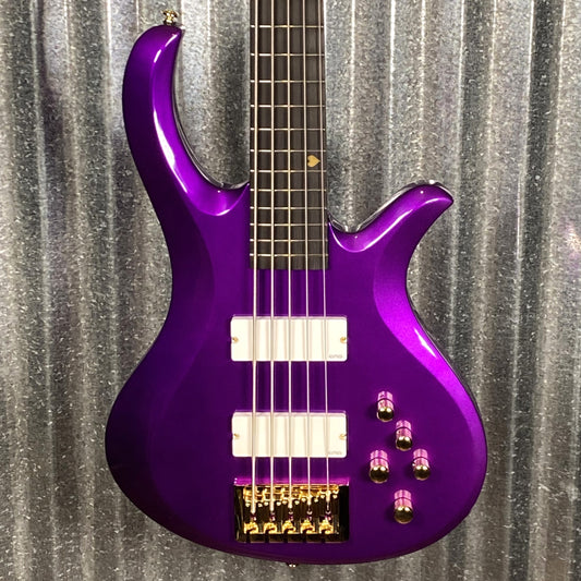 Schecter FreeZesicle-5 Ricky "Freeze" Smith Morris Day and the Time 5 String Bass Freeze Purple Blem #1747