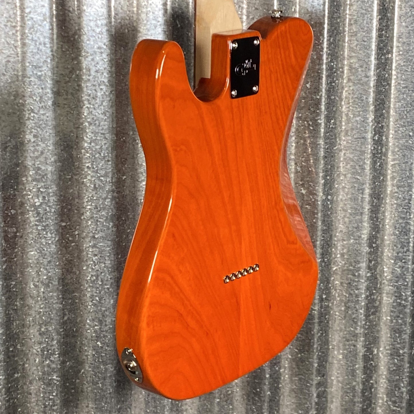 G&L USA Fullerton Deluxe ASAT Classic Bluesboy Clear Orange Guitar & Bag #8195