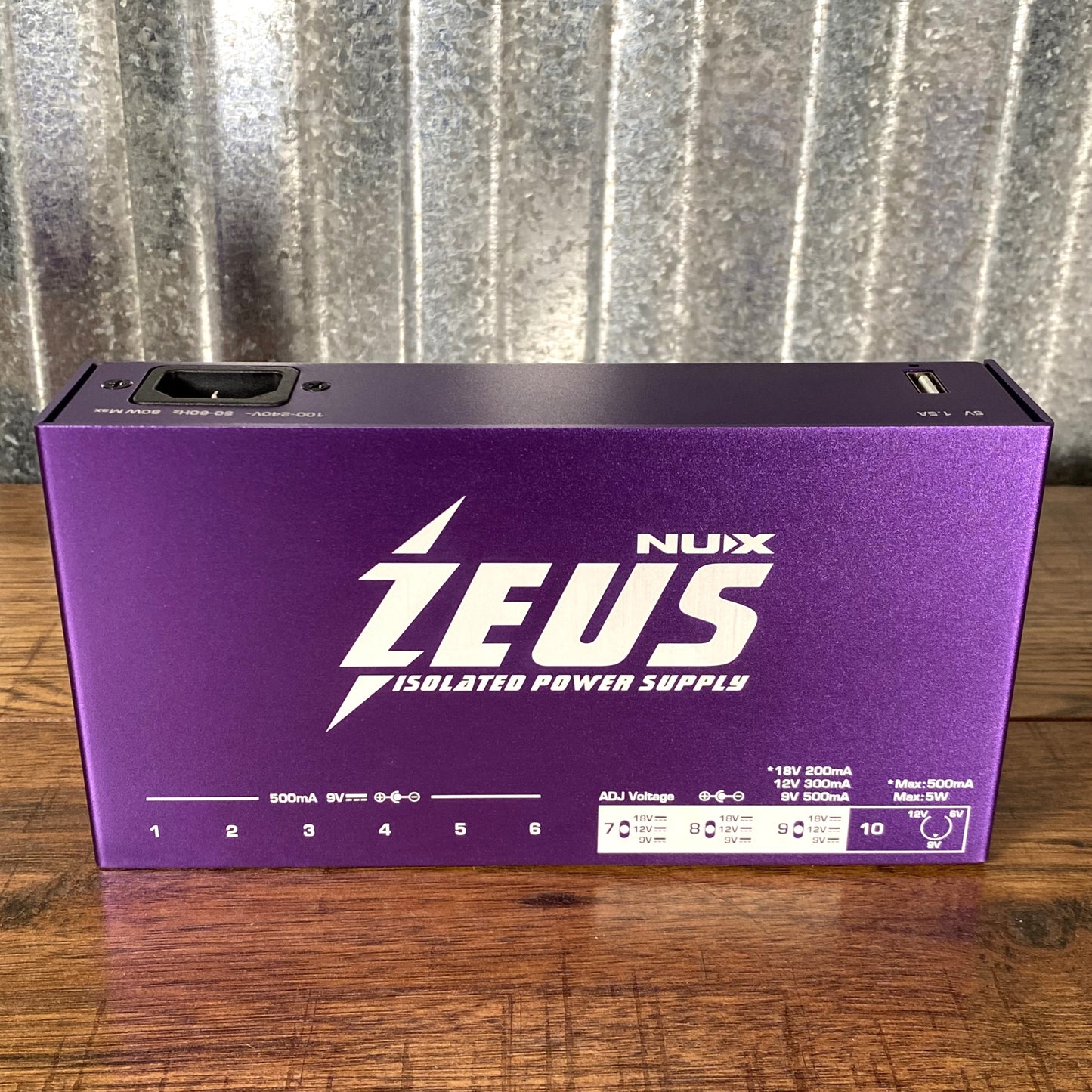 NUX NIP-Z10 Zeus 10 Output Isolated Guitar Pedalboard Effect Pedal Power Supply