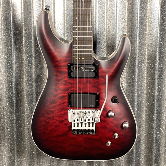 Schecter C-1 Platinum FR S Crimson Red Burst Satin Guitar #0460