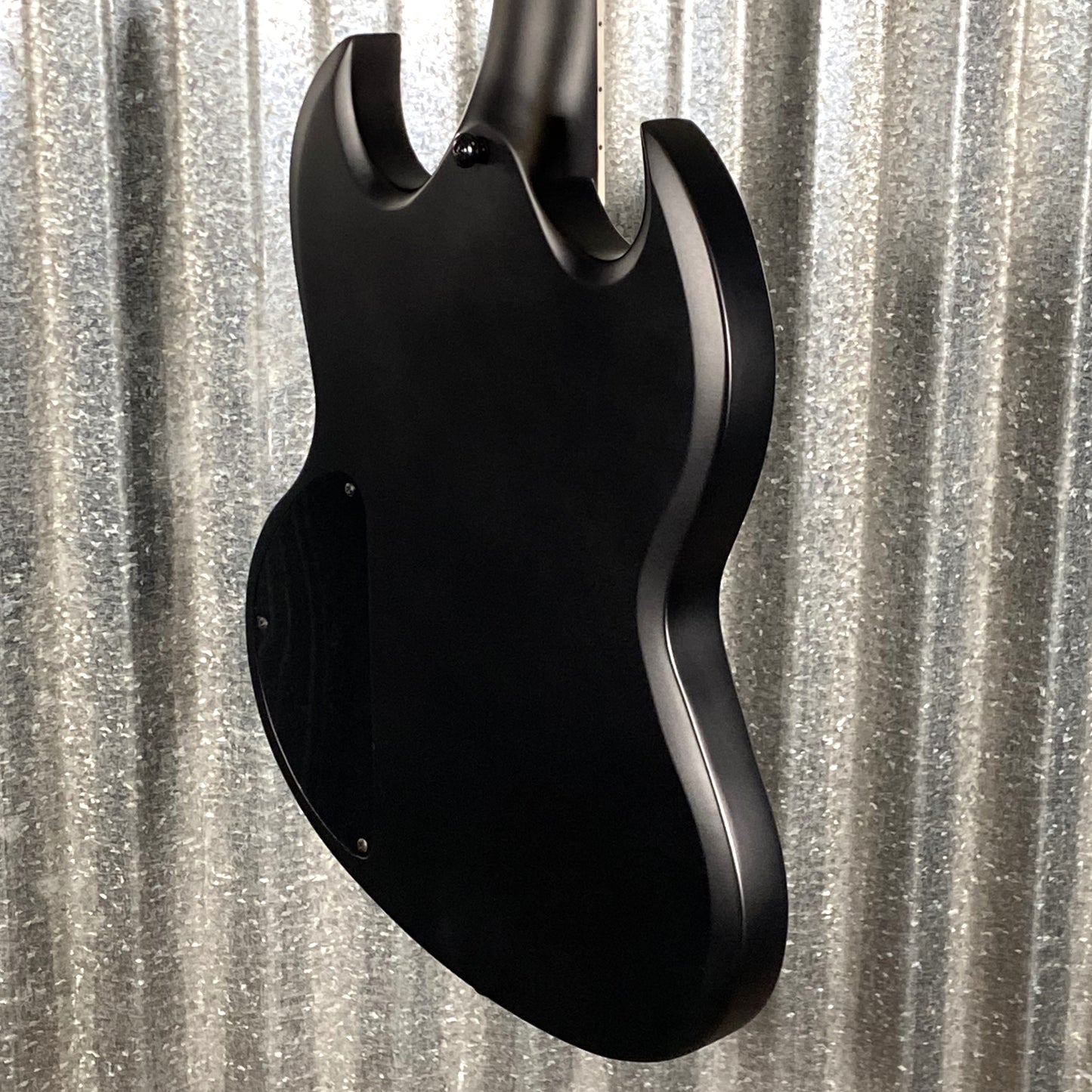 Westcreek Racer Offset SG Black Satin Solid Body Guitar #0003 Used