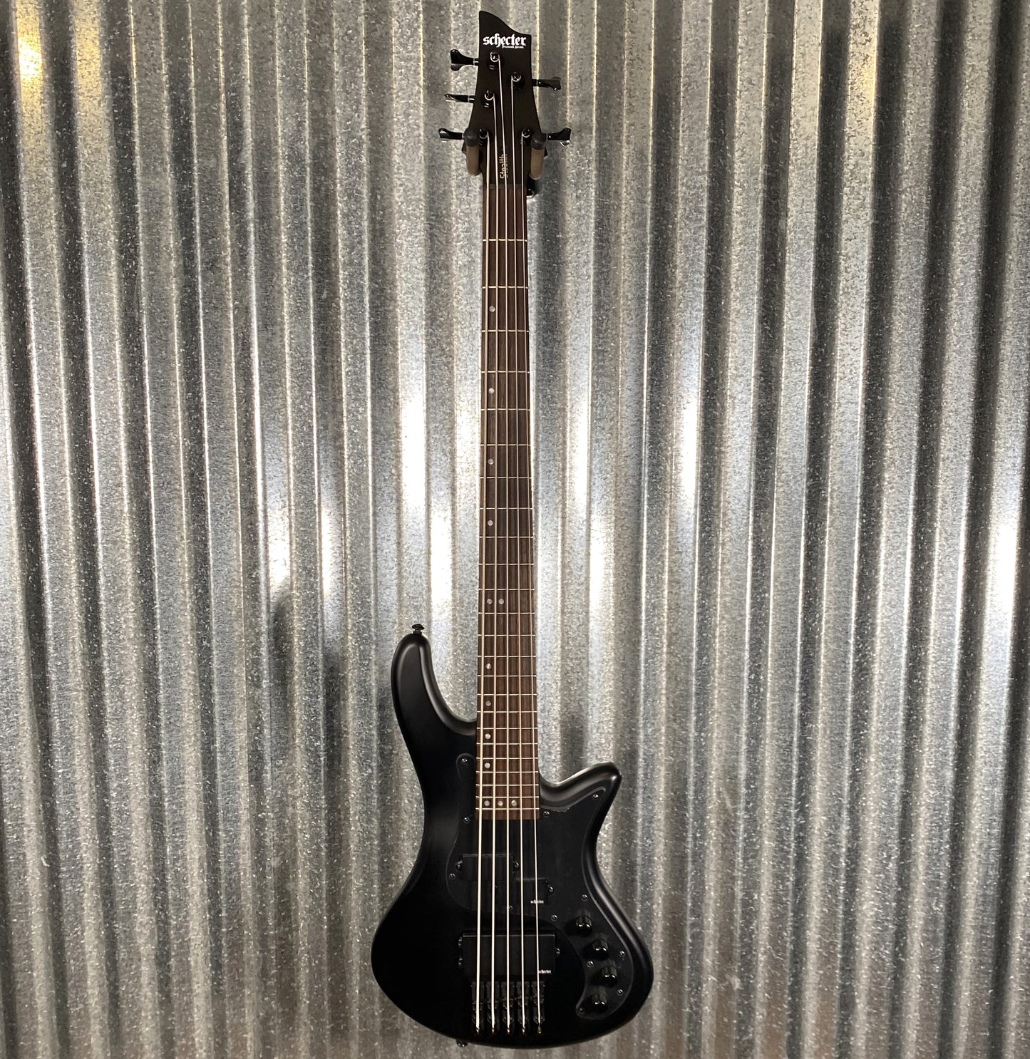 Schecter Stiletto Stealth-5 5 String Bass Satin Black #0022