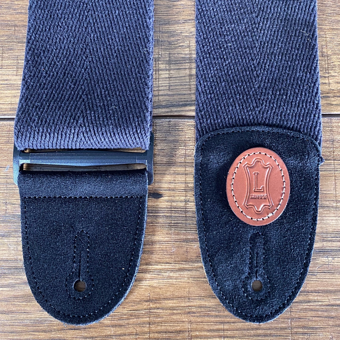 Levy's MSSC4-BLK 3" Heavy-Weight Cotton Guitar Bass Strap Black