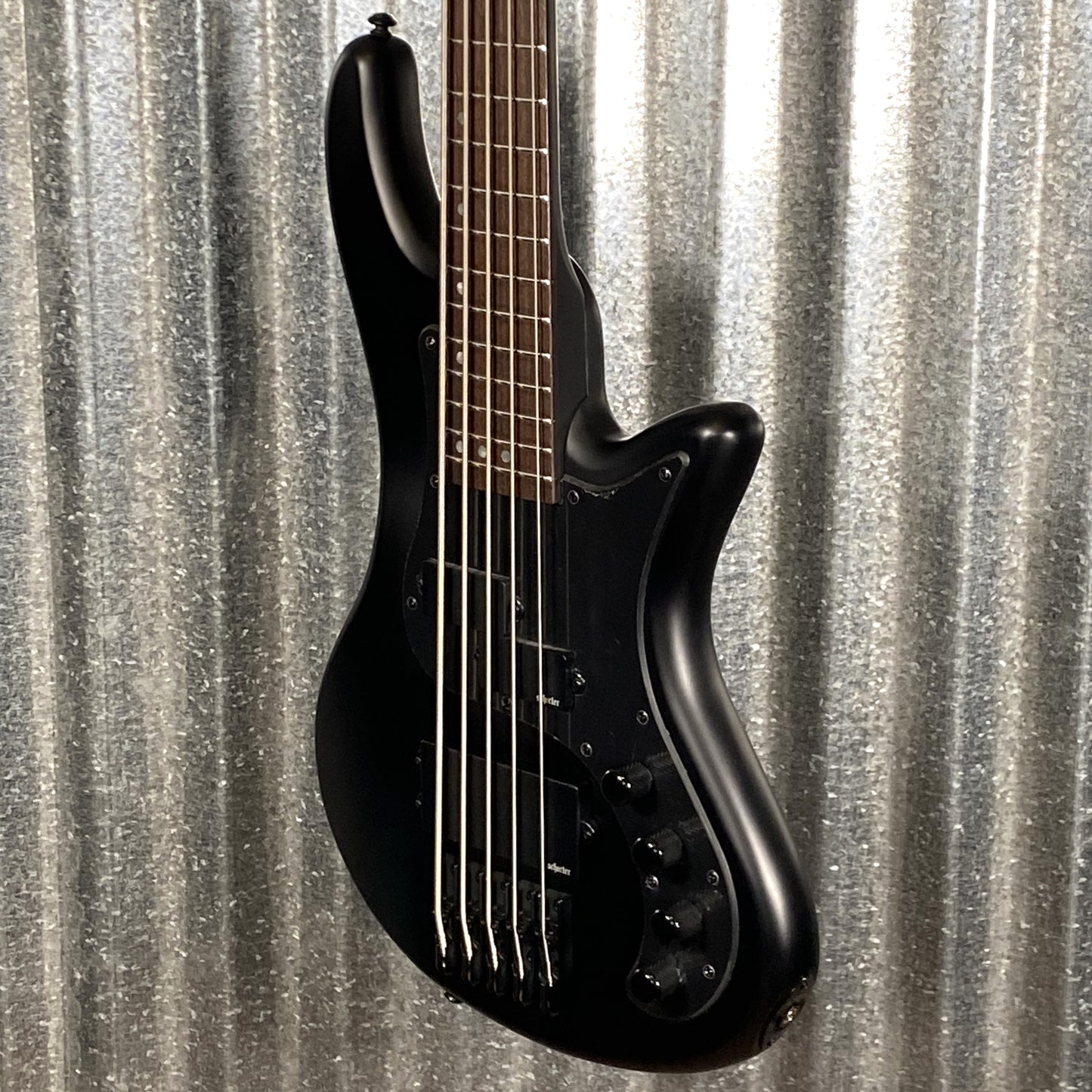 Schecter Stiletto Stealth-5 5 String Bass Satin Black #0022