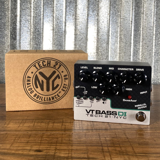Tech 21 NYC SansAmp Character Series VT Bass Preamp DI Effect Pedal CS-VTB-DI