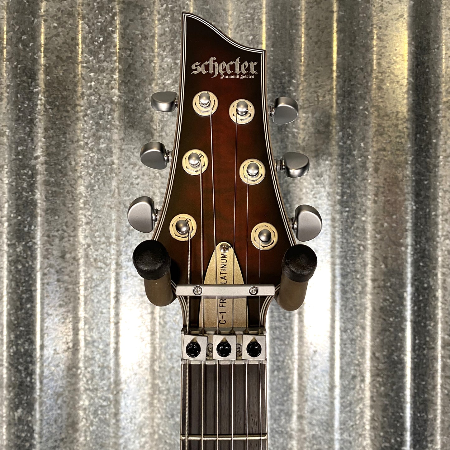 Schecter C-1 Platinum FR S Crimson Red Burst Satin Guitar #0460