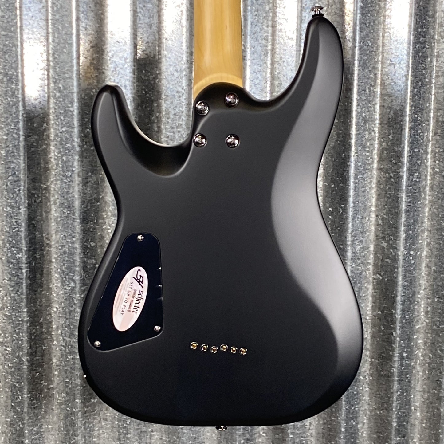 Schecter C-6 Deluxe Satin Black Guitar #0070