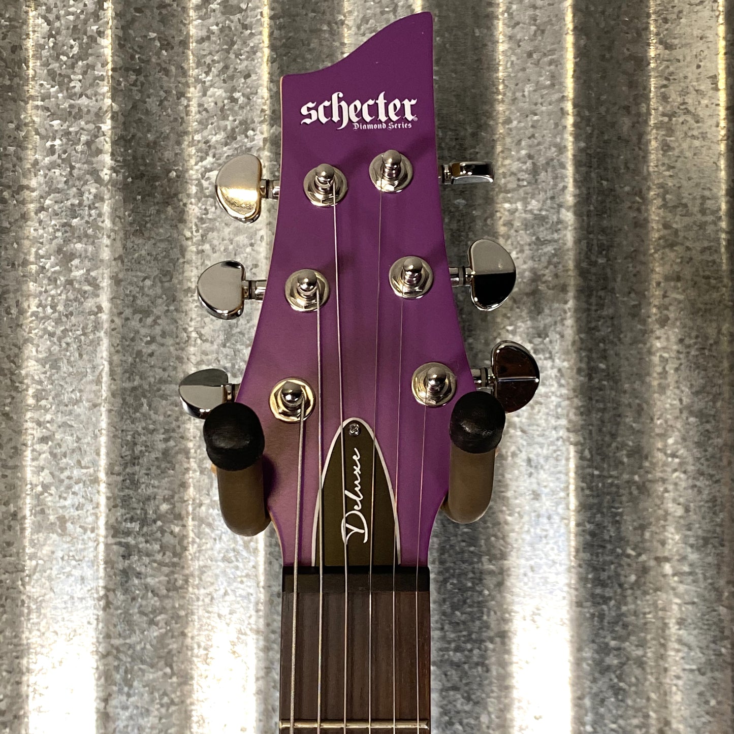 Schecter C-6 Deluxe Satin Purple Guitar #1039