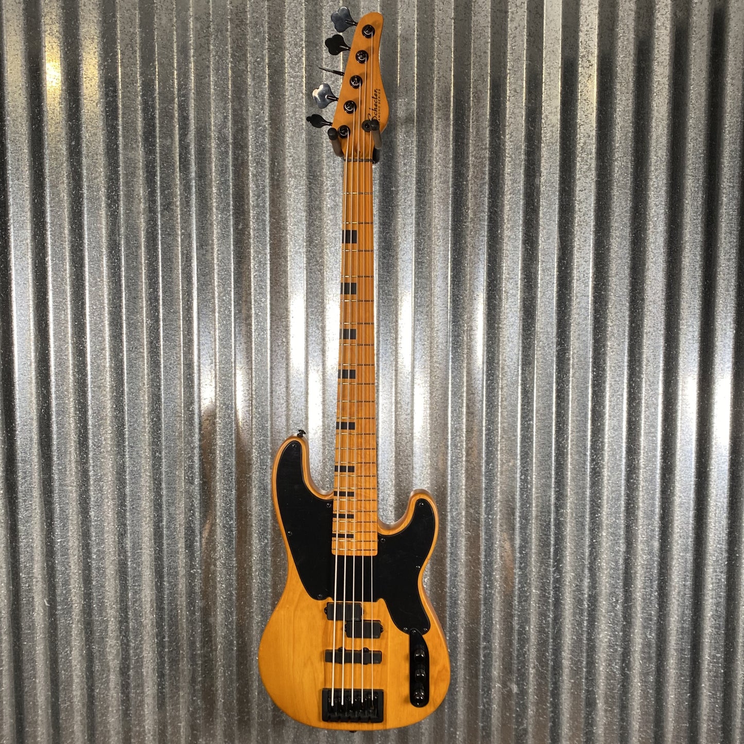 Schecter Model-T Session 5 String Bass Aged Natural Satin #1057
