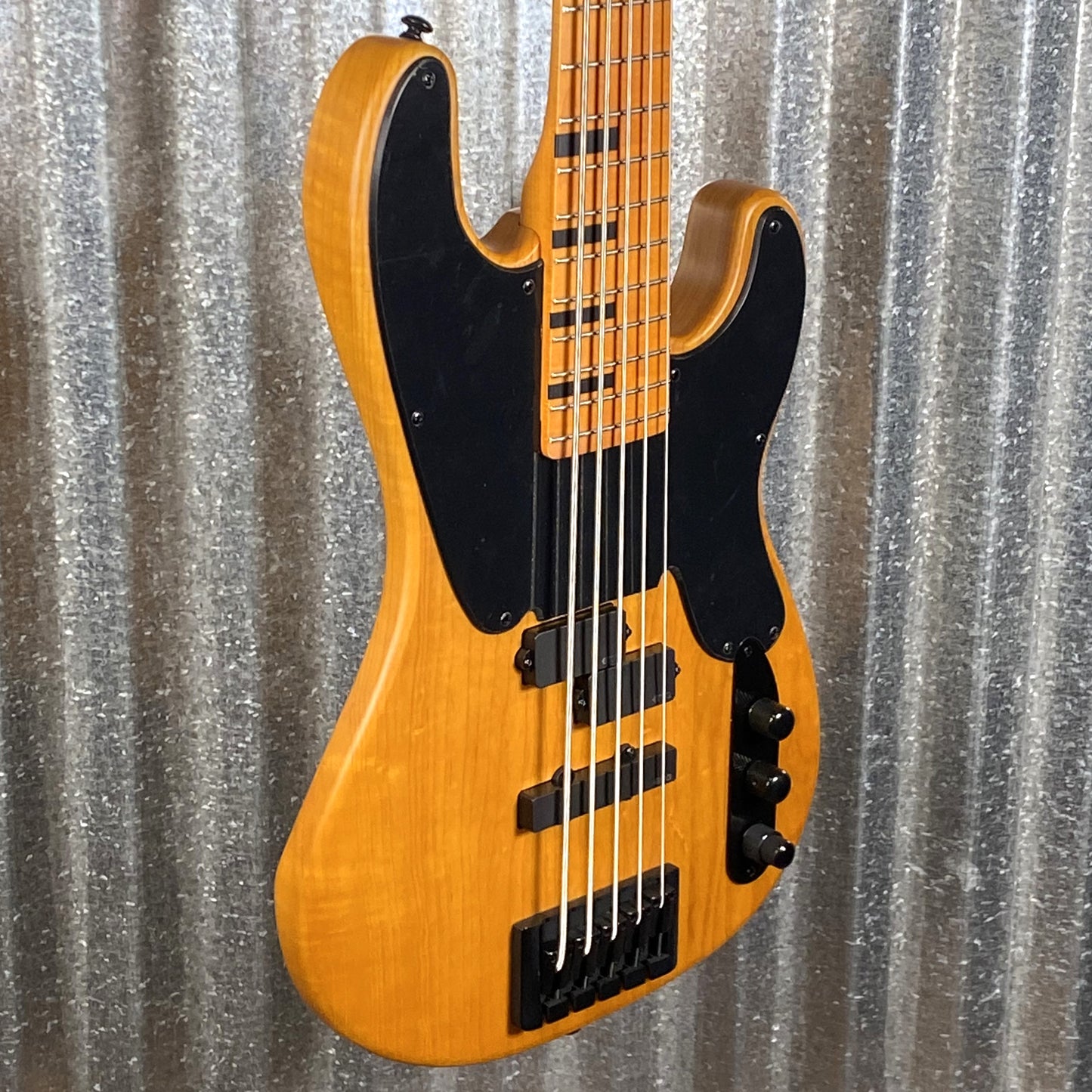 Schecter Model-T Session 5 String Bass Aged Natural Satin #1457