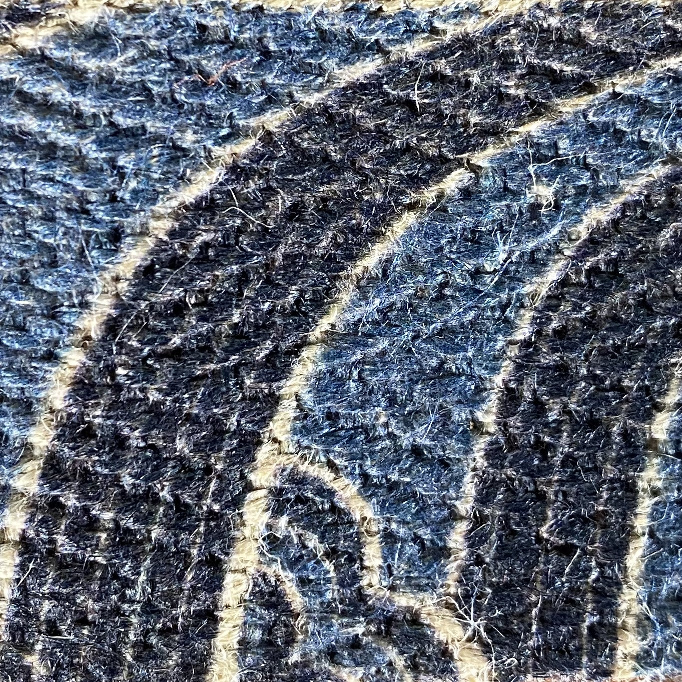 Levy's MH8P-001 2" Hemp Guitar Bass Strap Cream Island Waves