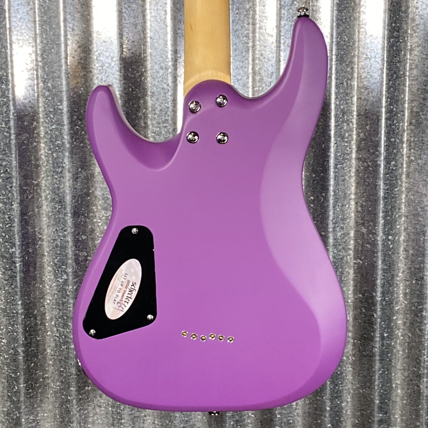 Schecter C-6 Deluxe Satin Purple Guitar #1039