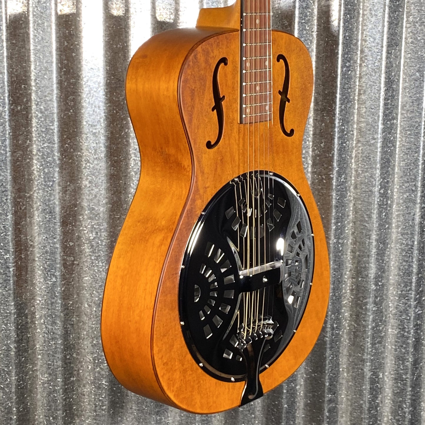 Epiphone Dobro Hound Dog Round Neck Resonator Vintage Brown Guitar #0627 Used