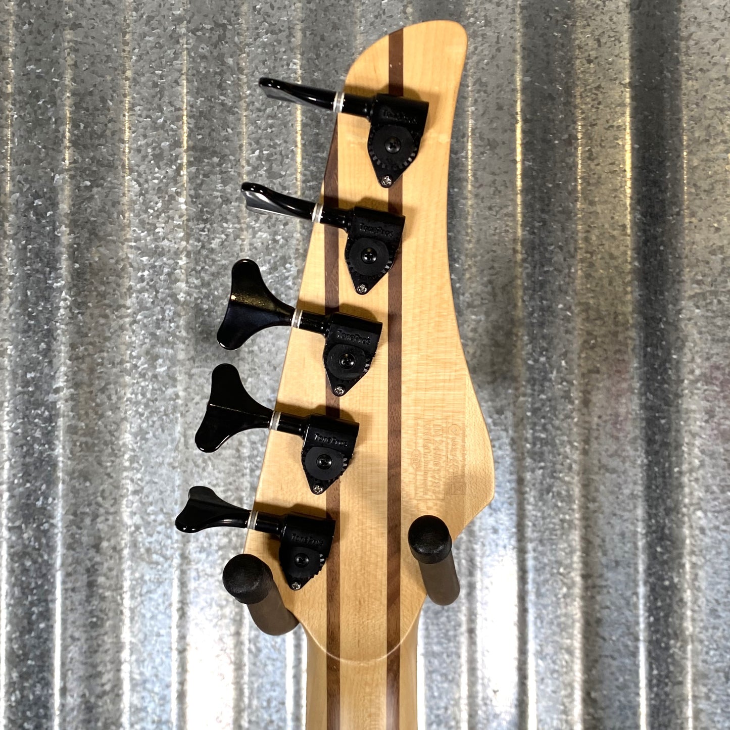 Schecter Reaper 5 String Bass Poplar Burl Top Natural Satin #1783