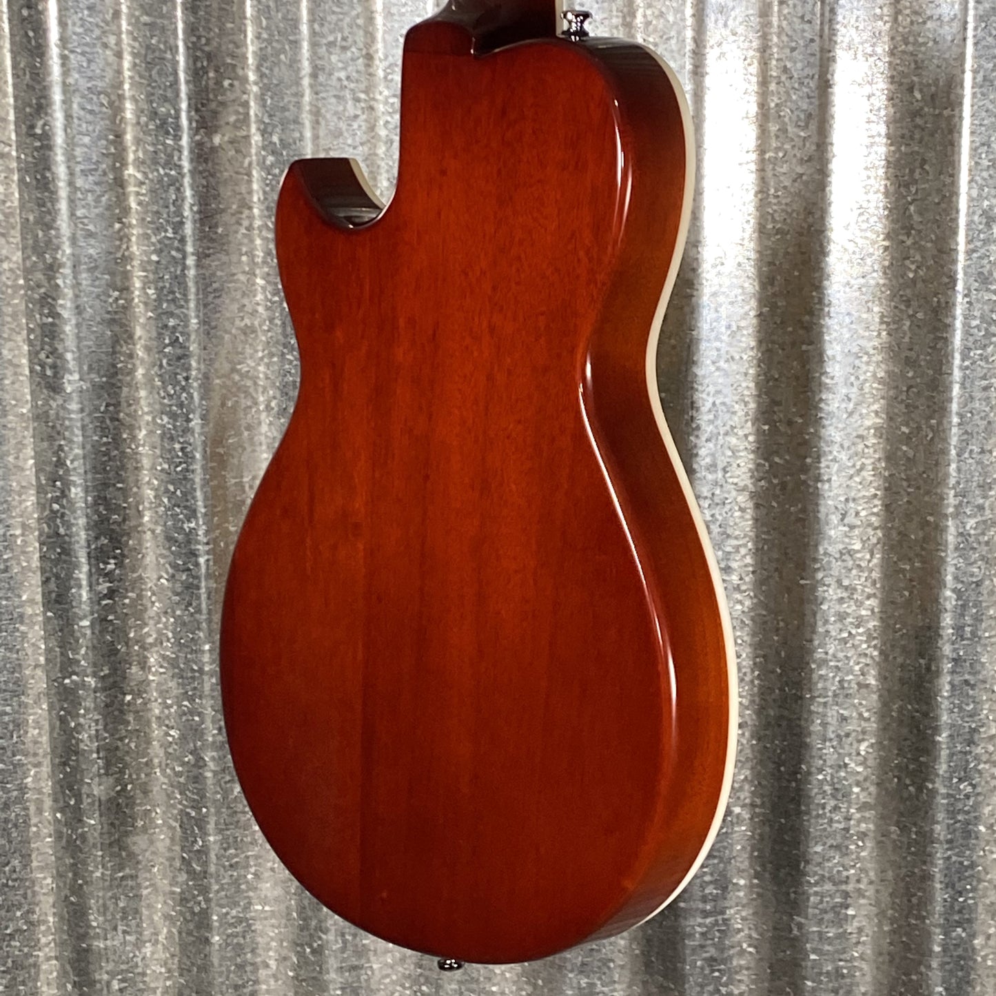 Reverend Limited Edition Roundhouse Semi Hollow Body Archtop Vintage Clear Natural Guitar Blem #11