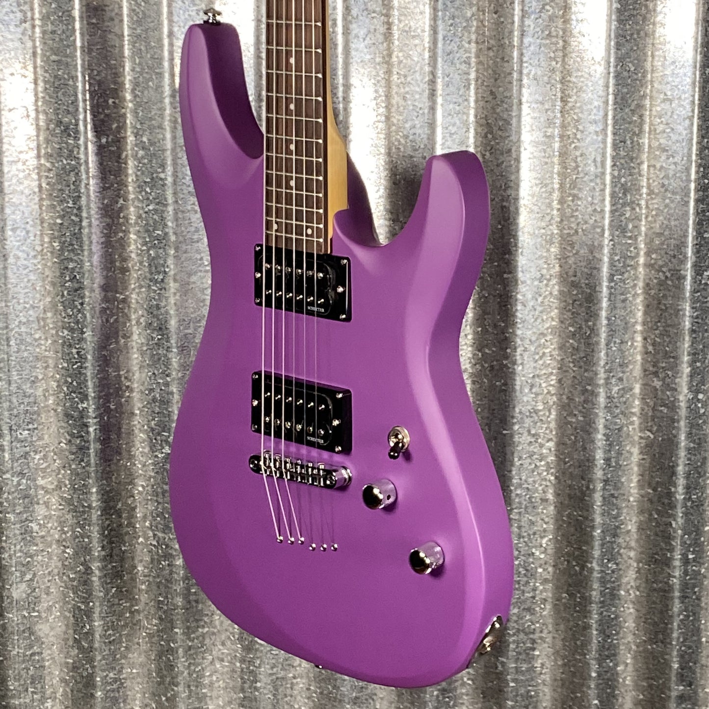 Schecter C-6 Deluxe Satin Purple Guitar #1039
