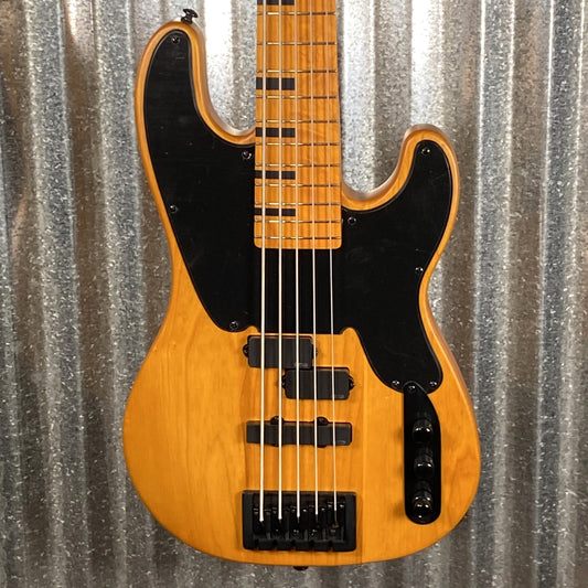 Schecter Model-T Session 5 String Bass Aged Natural Satin #1057