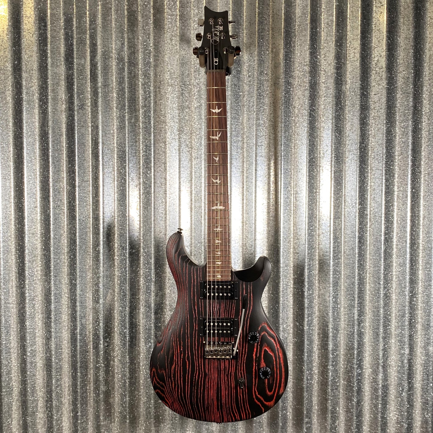 PRS Paul Reed Smith SE CE 24 Sandblasted Red Limited Edition Guitar & Bag #2944