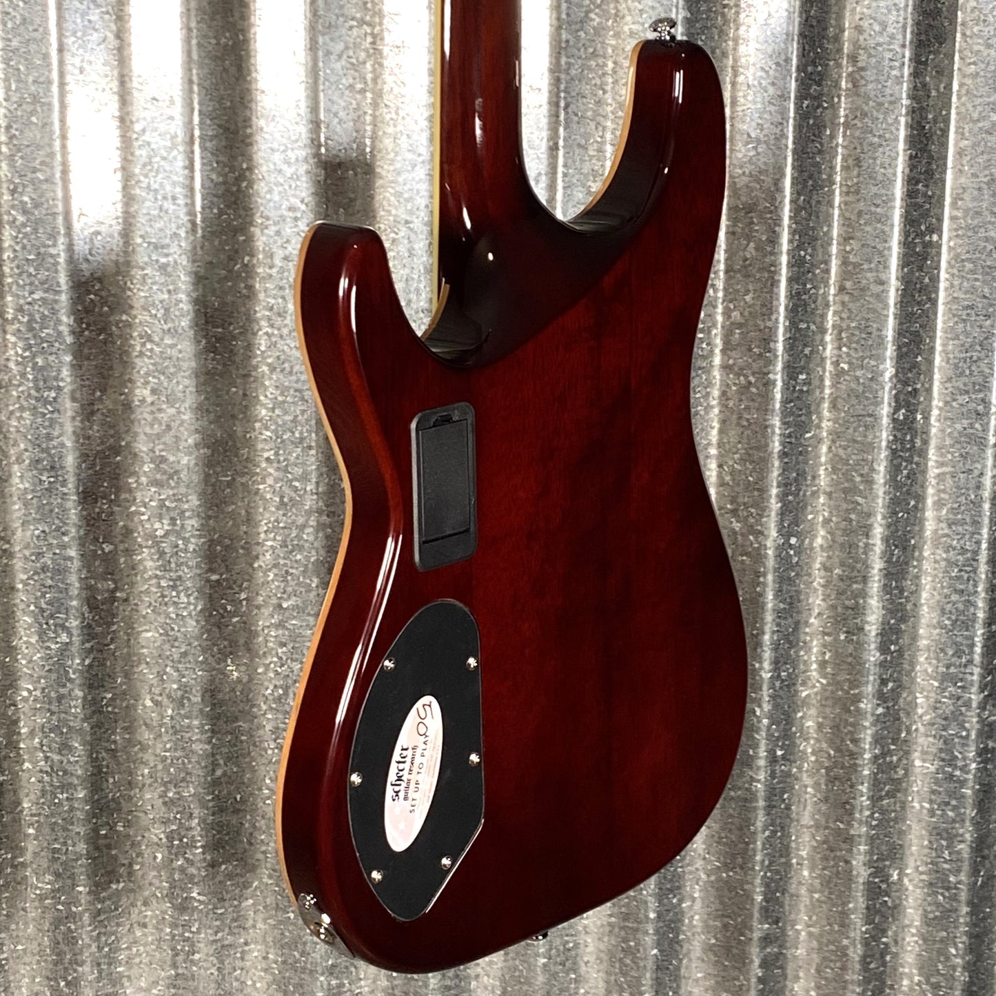 Schecter C1 E/A Classic Piezo Cat's Eye Flame Guitar #0383