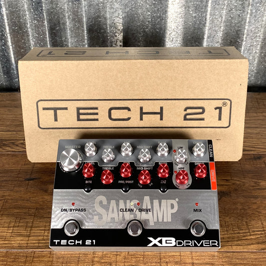 Tech 21 NYC SansAmp XB Driver Dual Amp Bi Amp Bass Preamp Effect Pedal XBDR