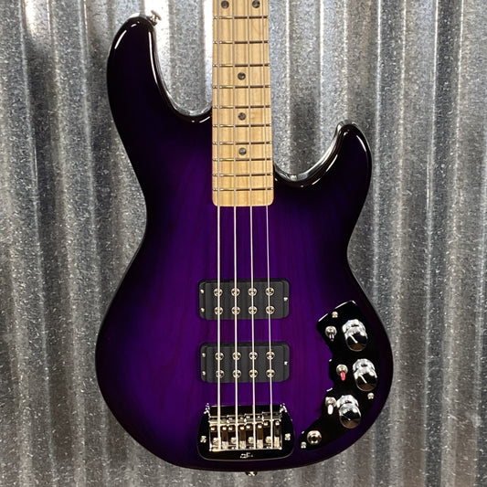 G&L USA CLF Research L-2000 Purpleburst 4 String Bass & Bag L2000 #2078