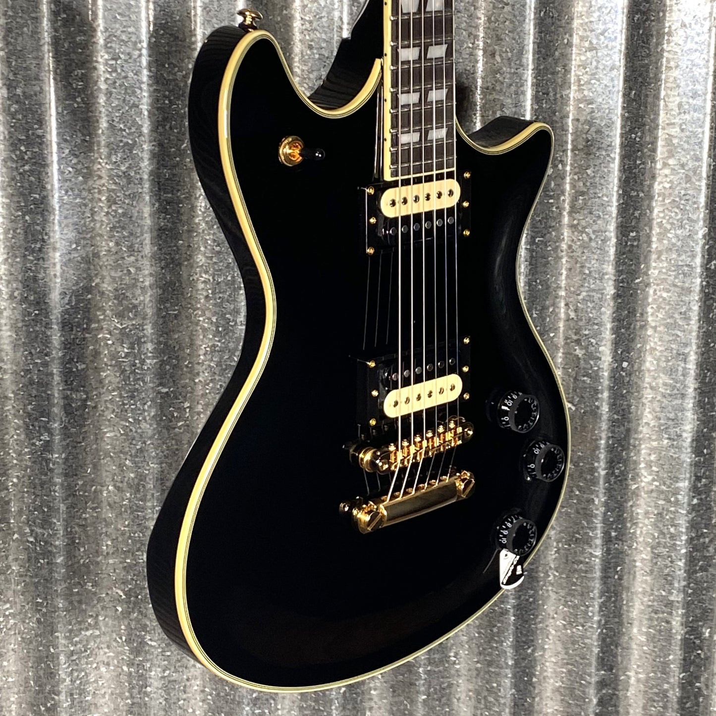 Schecter Tempest Custom Gloss Black Guitar #0133