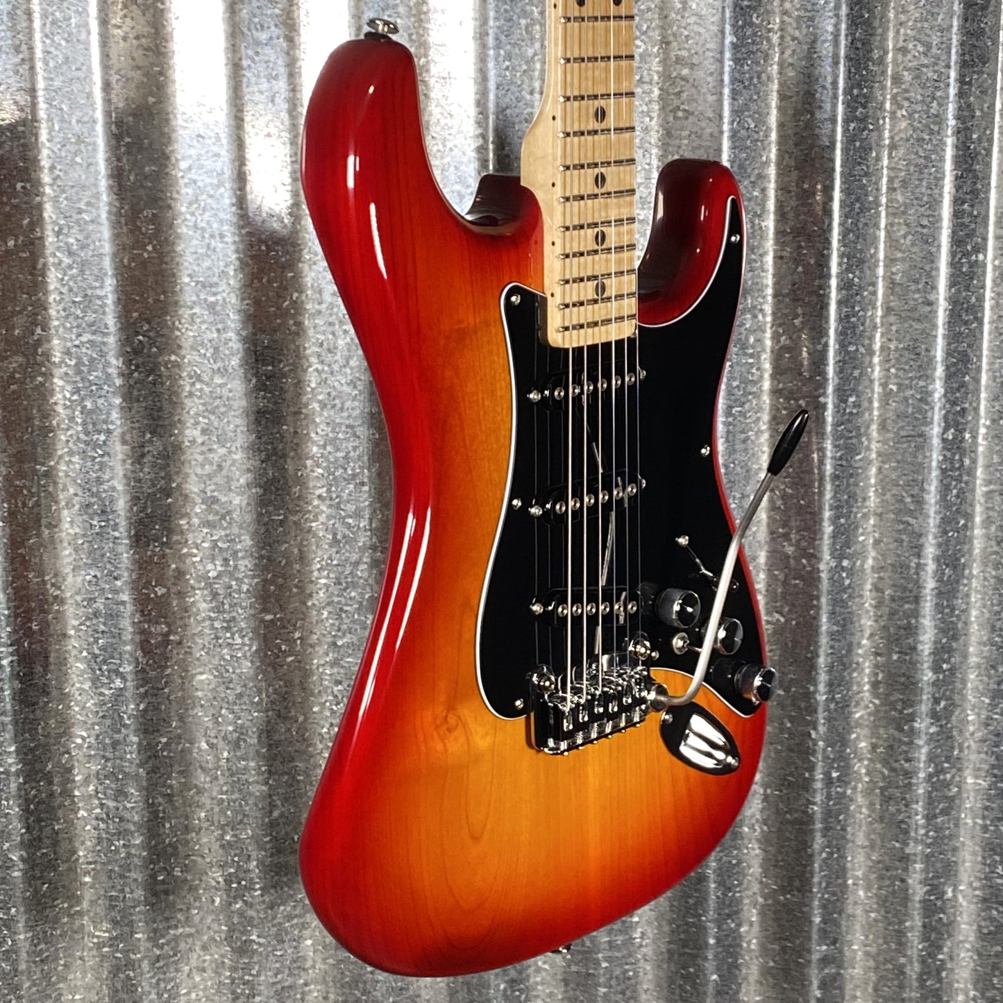 G&L USA CLF Research S-500 Cherryburst Guitar & Bag #9194 Used